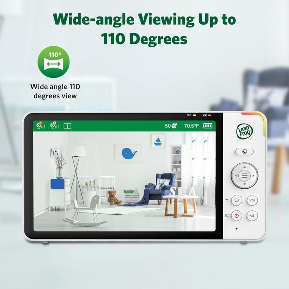 LeapFrog LF920HD Baby Monitor with Camera and Audio, 7" HD LCD Display (1455) - Picture 11 of 13